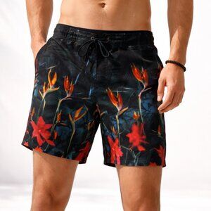 American Eagle Men’s Tropical Floral Board Shorts Size XL